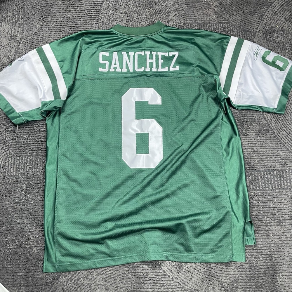Reebok NFL New York Jets Mark‎ Sanchez #6 Jersey Men's 2XL Green On Field